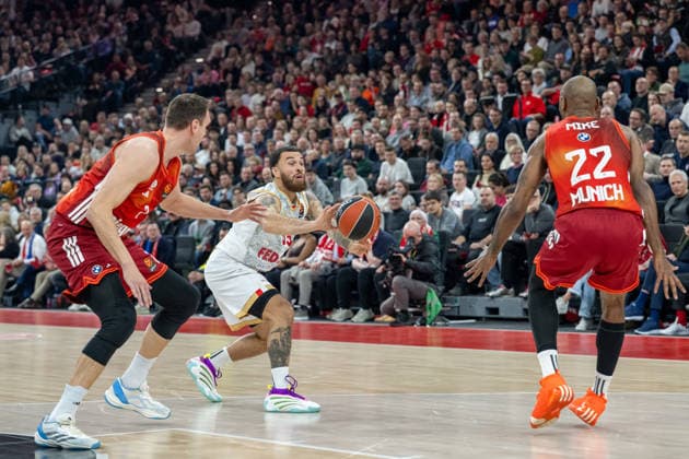 Mike James 55 AS Monaco Basket , FC Bayern Basketball vs AS Monaco Basket, EuroLeague 27 Matchday, 05 02 2026 Munich Bavaria Germany Copyright: xkolbert-press UlrichxGamelx