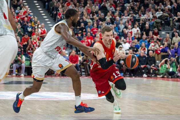 Andreas Obst 13 FC Bayern Basketball , FC Bayern Basketball vs AS Monaco Basket, EuroLeague 27 Matchday, 05 02 2026 Munich Bavaria Germany Copyright: xkolbert-press UlrichxGamelx