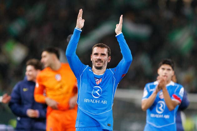 Antoine Griezmann seen during Copa Del Rey quarterfinal game between teams of Real Betis Balompie and Atletico de Madrid (Maciej Rogowski Ball Raw Images) Seville Estadio La Cartuja Spain Copyright: xMaciejxRogowskix maciejrogowski_betis_atletico_2526_ROG3757