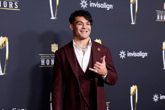 RECORD DATE NOT STATED Puka Nacua arrives on the red carpet at the 2026 NFL, American Football Herren, USA Honors presented by Invisalign in the days leading up to Super Bowl LX in San Francisco on Thursday, February 5, 2026. The New England Patriots will play the Seattle Seahawks in Super Bowl LX at Levi s Stadium in Santa Clara on Sunday, February 8, 2026.  SBP20260205335 JOHNxANGELILLO