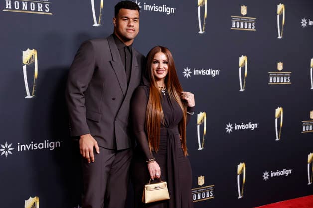 RECORD DATE NOT STATED Arik Armstead and Mindy Harwood arrive on the red carpet at the 2026 NFL, American Football Herren, USA Honors presented by Invisalign in the days leading up to Super Bowl LX in San Francisco on Thursday, February 5, 2026. The New England Patriots will play the Seattle Seahawks in Super Bowl LX at Levi s Stadium in Santa Clara on Sunday, February 8, 2026.  SBP20260205352 JOHNxANGELILLO