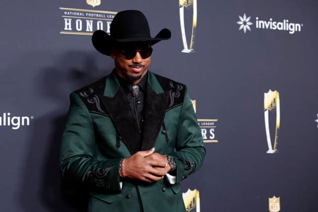 RECORD DATE NOT STATED Myles Garrett arrives on the red carpet at the 2026 NFL, American Football Herren, USA Honors presented by Invisalign in the days leading up to Super Bowl LX in San Francisco on Thursday, February 5, 2026. The New England Patriots will play the Seattle Seahawks in Super Bowl LX at Levi s Stadium in Santa Clara on Sunday, February 8, 2026.  SBP20260205356 JOHNxANGELILLO