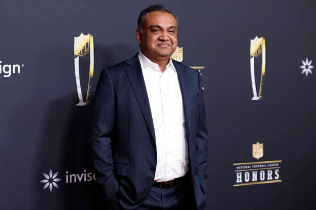 RECORD DATE NOT STATED Neal Mohan arrives on the red carpet at the 2026 NFL, American Football Herren, USA Honors presented by Invisalign in the days leading up to Super Bowl LX in San Francisco on Thursday, February 5, 2026. The New England Patriots will play the Seattle Seahawks in Super Bowl LX at Levi s Stadium in Santa Clara on Sunday, February 8, 2026.  SBP20260205357 JOHNxANGELILLO