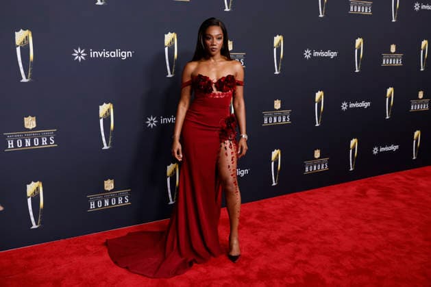 RECORD DATE NOT STATED Tiffany Haddish arrives on the red carpet at the 2026 NFL, American Football Herren, USA Honors presented by Invisalign in the days leading up to Super Bowl LX in San Francisco on Thursday, February 5, 2026. The New England Patriots will play the Seattle Seahawks in Super Bowl LX at Levi s Stadium in Santa Clara on Sunday, February 8, 2026.  SBP20260205373 JOHNxANGELILLO
