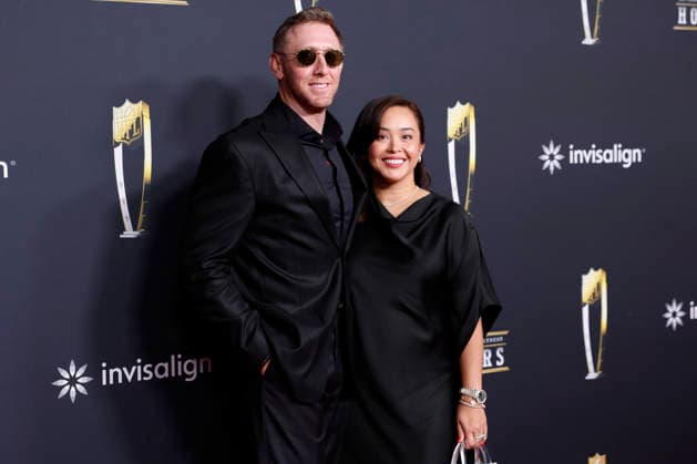 RECORD DATE NOT STATED Liam Coen and Ashley Coen arrive on the red carpet at the 2026 NFL, American Football Herren, USA Honors presented by Invisalign in the days leading up to Super Bowl LX in San Francisco on Thursday, February 5, 2026. The New England Patriots will play the Seattle Seahawks in Super Bowl LX at Levi s Stadium in Santa Clara on Sunday, February 8, 2026.  SBP20260205375 JOHNxANGELILLO