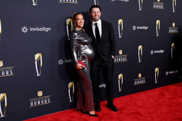 RECORD DATE NOT STATED Emily Wilkinson and Baker Mayfield arrive on the red carpet at the 2026 NFL, American Football Herren, USA Honors presented by Invisalign in the days leading up to Super Bowl LX in San Francisco on Thursday, February 5, 2026. The New England Patriots will play the Seattle Seahawks in Super Bowl LX at Levi s Stadium in Santa Clara on Sunday, February 8, 2026.  SBP20260205382 JOHNxANGELILLO