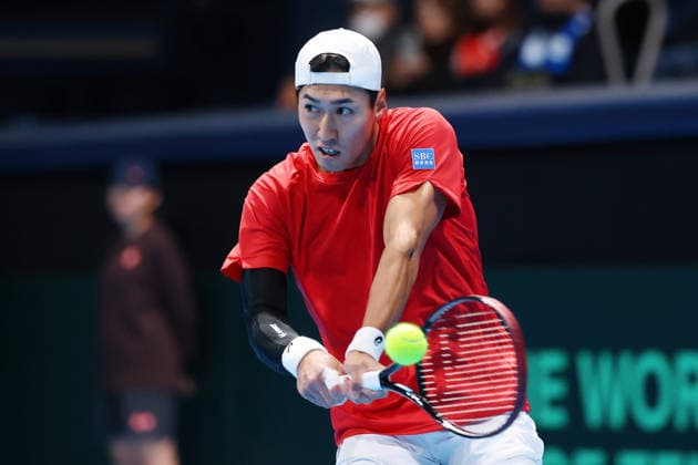 Yosuke Watanuki (JPN), FEBRUARY 6, 2026 - Tennis : 2026 Davis Cup Final Qualifier Round 1 between Japan - Austria at Ariake Colosseum, Tokyo, Japan. Noxthirdxpartyxsales  aflo_318651666