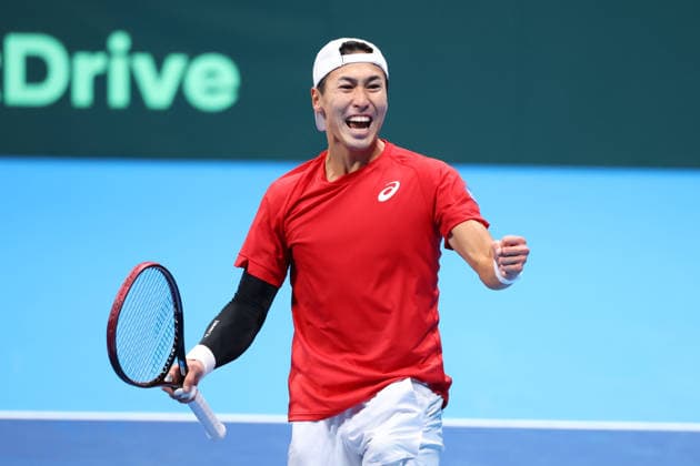 Yosuke Watanuki (JPN), FEBRUARY 6, 2026 - Tennis : 2026 Davis Cup Final Qualifier Round 1 between Japan - Austria at Ariake Colosseum, Tokyo, Japan. Noxthirdxpartyxsales  aflo_318655716