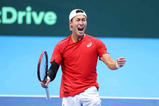 Yosuke Watanuki (JPN), FEBRUARY 6, 2026 - Tennis : 2026 Davis Cup Final Qualifier Round 1 between Japan - Austria at Ariake Colosseum, Tokyo, Japan. Noxthirdxpartyxsales  aflo_318655750