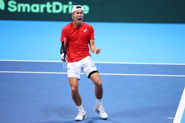 Yosuke Watanuki (JPN), FEBRUARY 6, 2026 - Tennis : 2026 Davis Cup Final Qualifier Round 1 between Japan - Austria at Ariake Colosseum, Tokyo, Japan. Noxthirdxpartyxsales  aflo_318655822