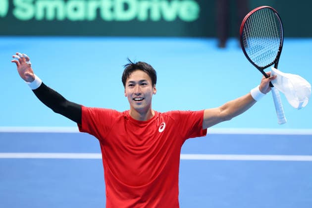 Yosuke Watanuki (JPN), FEBRUARY 6, 2026 - Tennis : 2026 Davis Cup Final Qualifier Round 1 between Japan - Austria at Ariake Colosseum, Tokyo, Japan. Noxthirdxpartyxsales  aflo_318656031
