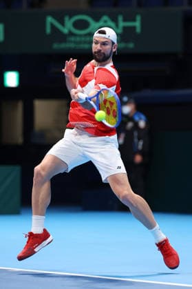 Jurij Rodionov (AUT), FEBRUARY 6, 2026 - Tennis : 2026 Davis Cup Final Qualifier Round 1 between Japan - Austria at Ariake Colosseum, Tokyo, Japan. Noxthirdxpartyxsales  aflo_318656810