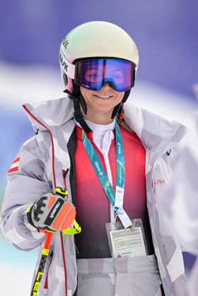 OLYMPICS - Winter Olympic Games, Olympische Spiele, Olympia, OS Milano Cortina 2026 CORTINA D AMPEZZO,ITALY,06.FEB.26 - OLYMPICS, ALPINE SKIING - Winter Olympic Games Milano Cortina 2026, preview, downhill training, women. Image shows Ariane Raedler (AUT).  GEPAxpictures xAlexanderxSolc