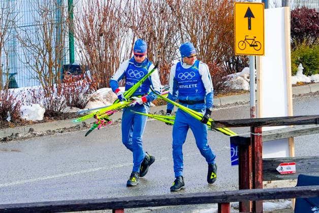 BEER Val di Fiemme, Italy 20260206. Johannes Hostflot Klaebo and Emil Iversen on their way to training before the Winter Olympics in Milano Cortina 2026. Photo: Lise Aserud NTB Val di Fiemme Italy EDITORIAL USE ONLY. RESTRICTED USE FOR BETTING COMPANIES Ref:_SPOsxPmJmRWJoY.jpg *** BEER Val di Fiemme, Italy 20260206 Johannes Hostflot Klaebo and Emil Iversen on their way to training before the Winter Olympics in Milano Cortina 2026 Photo Lise Aserud NTB Val di Fiemme Italy EDITORIAL USE ONLY RESTRICTED USE FOR BETTING COMPANIES  Copyright: xLisexAserudxx xNTBx