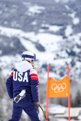 OLYMPICS - Winter Olympic Games, Olympische Spiele, Olympia, OS Milano Cortina 2026 CORTINA D AMPEZZO,ITALY,06.FEB.26 - OLYMPICS, ALPINE SKIING - Winter Olympic Games Milano Cortina 2026, preview, downhill training, women. Image shows Lindsey Vonn (USA).  GEPAxpictures xMaticxKlansek