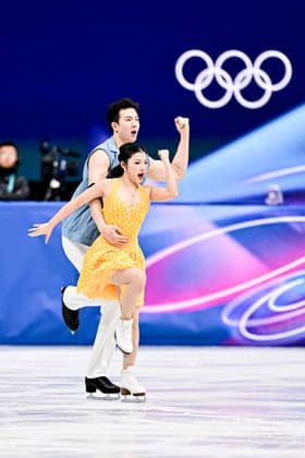 Shiyue WANG & Xinyu LIU (CHN), during Team Event - Ice Dance Rhythm Dance, at the Olympic Winter games, Winterspiele,Spiele, Summer games Milano Cortina 2026, at Milano Ice Skating Arena, on February 6, 2026 in Milan, Italy. Noxthirdxpartyxsales  aflo_318665638