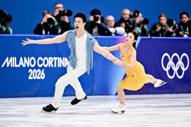 Shiyue WANG & Xinyu LIU (CHN), during Team Event - Ice Dance Rhythm Dance, at the Olympic Winter games, Winterspiele,Spiele, Summer games Milano Cortina 2026, at Milano Ice Skating Arena, on February 6, 2026 in Milan, Italy. Noxthirdxpartyxsales  aflo_318665647