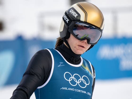 OLYMPICS - Winter Olympic Games, Olympische Spiele, Olympia, OS Milano Cortina 2026 VAL DI FIEMME,ITALY,06.FEB.26 - OLYMPICS, Ski jumping, Skispringen, Ski, nordisch - Winter Olympic Games Milano Cortina 2026, preview, normal hill, training, women. Image shows Agnes Reisch (GER).  GEPAxpictures xOliverxLerch