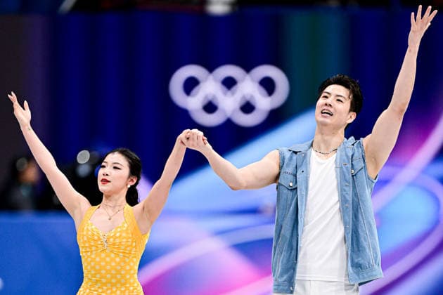 Shiyue WANG & Xinyu LIU (CHN), during Team Event - Ice Dance Rhythm Dance, at the Olympic Winter games, Winterspiele,Spiele, Summer games Milano Cortina 2026, at Milano Ice Skating Arena, on February 6, 2026 in Milan, Italy. Noxthirdxpartyxsales  aflo_318665736