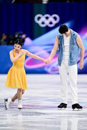 Shiyue WANG & Xinyu LIU (CHN), during Team Event - Ice Dance Rhythm Dance, at the Olympic Winter games, Winterspiele,Spiele, Summer games Milano Cortina 2026, at Milano Ice Skating Arena, on February 6, 2026 in Milan, Italy. Noxthirdxpartyxsales  aflo_318665743