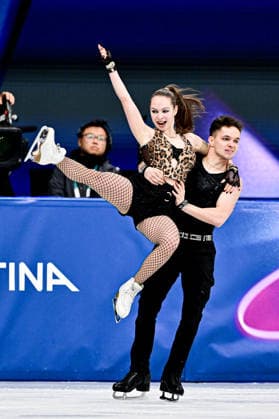 Sofiia DOVHAL & Wiktor KULESZA (POL), during Team Event - Ice Dance Rhythm Dance, at the Olympic Winter games, Winterspiele,Spiele, Summer games Milano Cortina 2026, at Milano Ice Skating Arena, on February 6, 2026 in Milan, Italy. Noxthirdxpartyxsales  aflo_318666351