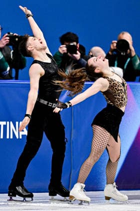 Sofiia DOVHAL & Wiktor KULESZA (POL), during Team Event - Ice Dance Rhythm Dance, at the Olympic Winter games, Winterspiele,Spiele, Summer games Milano Cortina 2026, at Milano Ice Skating Arena, on February 6, 2026 in Milan, Italy. Noxthirdxpartyxsales  aflo_318666384