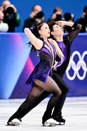 Utana YOSHIDA & Masaya MORITA (JPN), during Team Event - Ice Dance Rhythm Dance, at the Olympic Winter games, Winterspiele,Spiele, Summer games Milano Cortina 2026, at Milano Ice Skating Arena, on February 6, 2026 in Milan, Italy. Noxthirdxpartyxsales  aflo_318666417