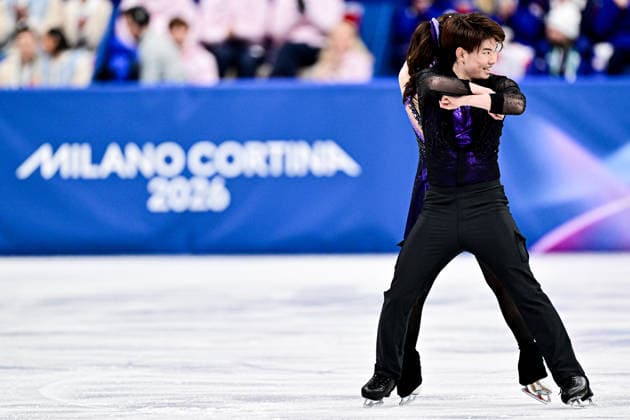 Utana YOSHIDA & Masaya MORITA (JPN), during Team Event - Ice Dance Rhythm Dance, at the Olympic Winter games, Winterspiele,Spiele, Summer games Milano Cortina 2026, at Milano Ice Skating Arena, on February 6, 2026 in Milan, Italy. Noxthirdxpartyxsales  aflo_318666419