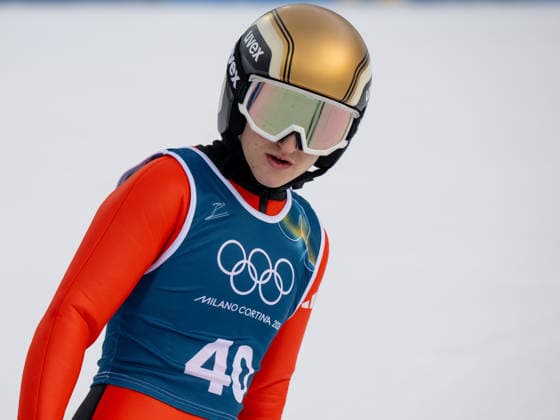 OLYMPICS - Winter Olympic Games, Olympische Spiele, Olympia, OS Milano Cortina 2026 VAL DI FIEMME,ITALY,06.FEB.26 - OLYMPICS, Ski jumping, Skispringen, Ski, nordisch - Winter Olympic Games Milano Cortina 2026, preview, normal hill, training, women. Image shows Heidi Dyhre Traaserud (NOR).  GEPAxpictures xOliverxLerch