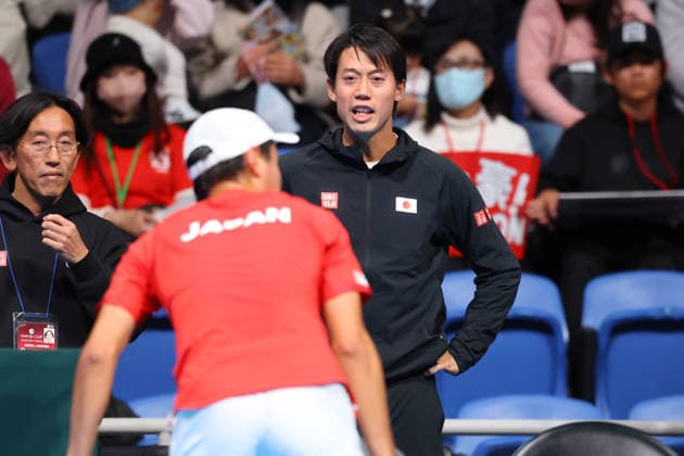Kei Nishikori (JPN), FEBRUARY 6, 2026 - Tennis : 2026 Davis Cup Final Qualifier Round 1 between Japan - Austria at Ariake Colosseum, Tokyo, Japan. Noxthirdxpartyxsales  aflo_318664254