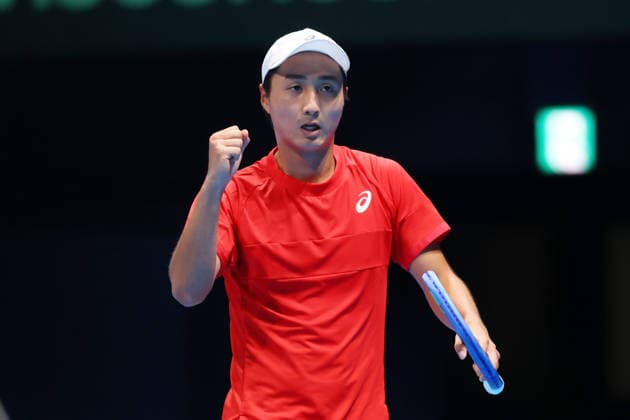Shintaro Mochizuki (JPN), FEBRUARY 6, 2026 - Tennis : 2026 Davis Cup Final Qualifier Round 1 between Japan - Austria at Ariake Colosseum, Tokyo, Japan. Noxthirdxpartyxsales  aflo_318664872