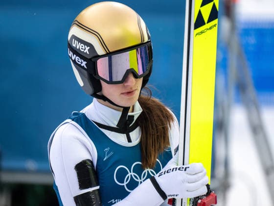 OLYMPICS - Winter Olympic Games, Olympische Spiele, Olympia, OS Milano Cortina 2026 VAL DI FIEMME,ITALY,06.FEB.26 - OLYMPICS, Ski jumping, Skispringen, Ski, nordisch - Winter Olympic Games Milano Cortina 2026, preview, normal hill, training, women. Image shows Lisa Hirner (AUT).  GEPAxpictures xOliverxLerch