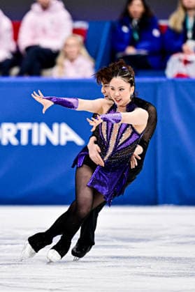 Utana YOSHIDA & Masaya MORITA (JPN), during Team Event - Ice Dance Rhythm Dance, at the Olympic Winter games, Winterspiele,Spiele, Summer games Milano Cortina 2026, at Milano Ice Skating Arena, on February 6, 2026 in Milan, Italy. Noxthirdxpartyxsales  aflo_318669226