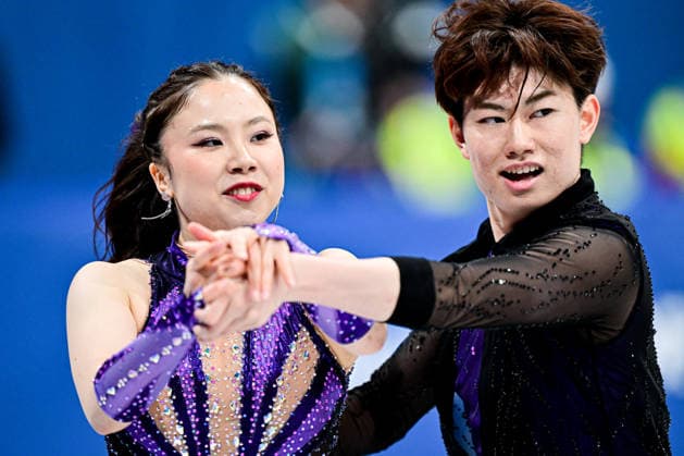 Utana YOSHIDA & Masaya MORITA (JPN), during Team Event - Ice Dance Rhythm Dance, at the Olympic Winter games, Winterspiele,Spiele, Summer games Milano Cortina 2026, at Milano Ice Skating Arena, on February 6, 2026 in Milan, Italy. Noxthirdxpartyxsales  aflo_318669244