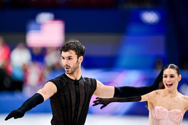 Laurance FOURNIER BEAUDRY & Guillaume CIZERON (FRA), during Team Event - Ice Dance Rhythm Dance, at the Olympic Winter games, Winterspiele,Spiele, Summer games Milano Cortina 2026, at Milano Ice Skating Arena, on February 6, 2026 in Milan, Italy. Noxthirdxpartyxsales  aflo_318669285