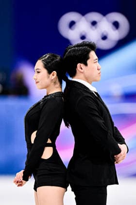 Hannah LIM & Ye QUAN (KOR), during Team Event - Ice Dance Rhythm Dance, at the Olympic Winter games, Winterspiele,Spiele, Summer games Milano Cortina 2026, at Milano Ice Skating Arena, on February 6, 2026 in Milan, Italy. Noxthirdxpartyxsales  aflo_318669473