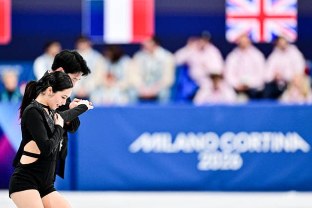 Hannah LIM & Ye QUAN (KOR), during Team Event - Ice Dance Rhythm Dance, at the Olympic Winter games, Winterspiele,Spiele, Summer games Milano Cortina 2026, at Milano Ice Skating Arena, on February 6, 2026 in Milan, Italy. Noxthirdxpartyxsales  aflo_318669608