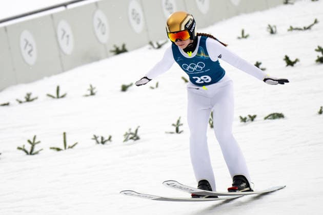 OLYMPICS - Winter Olympic Games, Olympische Spiele, Olympia, OS Milano Cortina 2026 VAL DI FIEMME,ITALY,06.FEB.26 - OLYMPICS, Ski jumping, Skispringen, Ski, nordisch - Winter Olympic Games Milano Cortina 2026, preview, normal hill, training, women. Image shows Anna Twardosz (POL).  GEPAxpictures xOliverxLerch