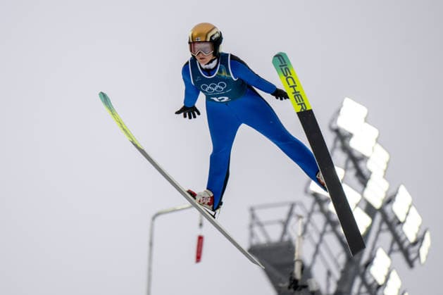 OLYMPICS - Winter Olympic Games, Olympische Spiele, Olympia, OS Milano Cortina 2026 VAL DI FIEMME,ITALY,06.FEB.26 - OLYMPICS, Ski jumping, Skispringen, Ski, nordisch - Winter Olympic Games Milano Cortina 2026, preview, normal hill, training, women. Image shows Sofia Mattila (FIN).  GEPAxpictures xOliverxLerch