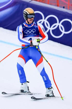 OLYMPICS - Winter Olympic Games, Olympische Spiele, Olympia, OS Milano Cortina 2026 BORMIO,ITALY,06.FEB.26 - OLYMPICS, ALPINE SKIING - Winter Olympic Games Milano Cortina 2026, preview, downhill training, men. Image shows Nils Alphand (FRA).  GEPAxpictures xWolfgangxGrebien