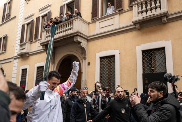 260206 Former football player Zlatan Ibrahimovic of Sweden carrying the Olympic Flame during the final day of the torch relay of the 2026 Winter Olympics on February 6, 2026 in Milan. Photo: Joel Marklund BILDBYRAN kod JM JM0782 bbeng Olympic Games, Olympische Spiele, Olympia, OS olympics winter olympics os ol olympiska spel vinter-os olympiske leker milano cortina 2026 milan cortina 2026 milano cortina 2026 olympic games milano cortina 2026 winter olympic games milano cortina-os milano cortina-ol vinter-ol fackelstafett sverige fotboll fotball football *** 260206 Former football player Zlatan Ibrahimovic of Sweden carrying the Olympic Flame during the final day of the torch relay of the 2026 Winter Olympics on February 6, 2026 in Milan Photo Joel Marklund BILDBYRAN kod JM JM0782 bbeng olympic games olympics winter olympics os ol olympiska spel vinter os olympiske leker milano cortina 2026 milan cortina 2026 milano cortina 2026 olympic games milano cortina 2026 winter olympic games milano cortina os milano cortina ol vinter ol torch relay sverige fotboll fotboll football football  Copyright: JOELxMARKLUND BB260206JM008