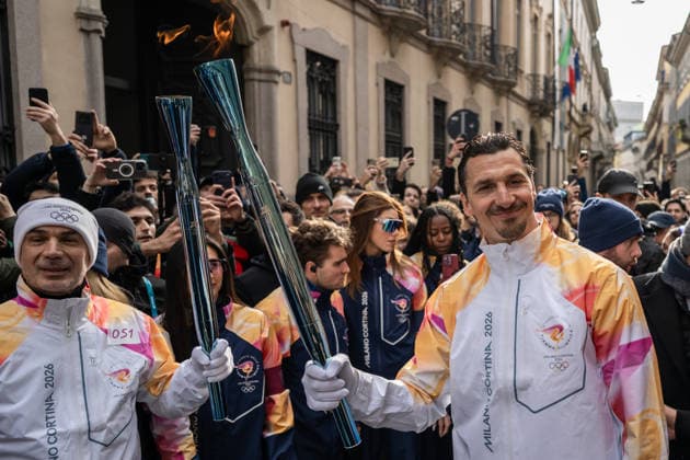 260206 Former football player Zlatan Ibrahimovic of Sweden carrying the Olympic Flame during the final day of the torch relay of the 2026 Winter Olympics on February 6, 2026 in Milan. Photo: Joel Marklund BILDBYRAN kod JM JM0782 bbeng Olympic Games, Olympische Spiele, Olympia, OS olympics winter olympics os ol olympiska spel vinter-os olympiske leker milano cortina 2026 milan cortina 2026 milano cortina 2026 olympic games milano cortina 2026 winter olympic games milano cortina-os milano cortina-ol vinter-ol fackelstafett sverige fotboll fotball football *** 260206 Former football player Zlatan Ibrahimovic of Sweden carrying the Olympic Flame during the final day of the torch relay of the 2026 Winter Olympics on February 6, 2026 in Milan Photo Joel Marklund BILDBYRAN kod JM JM0782 bbeng olympic games olympics winter olympics os ol olympiska spel vinter os olympiske leker milano cortina 2026 milan cortina 2026 milano cortina 2026 olympic games milano cortina 2026 winter olympic games milano cortina os milano cortina ol vinter ol torch relay sverige fotboll fotboll football football  Copyright: JOELxMARKLUND BB260206JM013