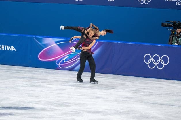 GIOCHI OLIMPICI - Olimpiadi Invernali Milano-Cortina 2026 - Figure skating, Eiskunstlauf Diana Davis and Gleb Smolkin from Georgia during the Winter Olympic Games, Olympische Spiele, Olympia, OS Milano Cortina 2026, Milano Ice Skating Arena, on February 6, 2026 in Milano, Italy Cortina D Ampezzo Italy  Copyright: xIPAxSport ABACAx