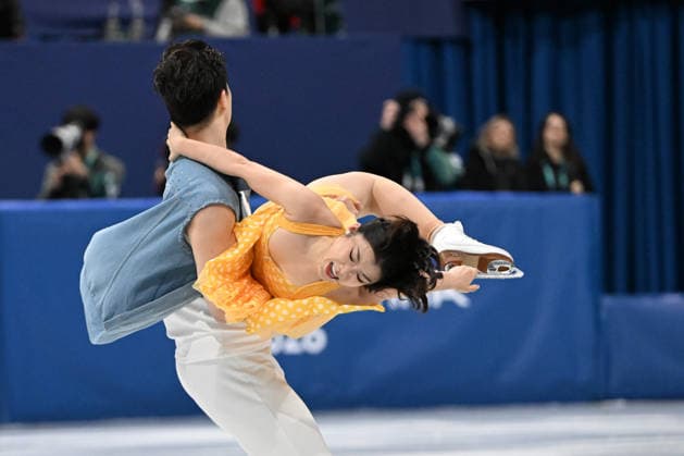 WANG Shiyue LIU Xinyu (CHN) during Figure skating, Eiskunstlauf - TEAM competition Dance - Rhythmic Dance, Olympic Winter games, Winterspiele,Spiele, Summer games Milano-Cortina 2026 in Milano, Italy, February 06 2026  Copyright: xFilippoxTomasi IPAxSportx xipa-agency.netx xx IPA_71026262 IPA_Agency_IPA71026262