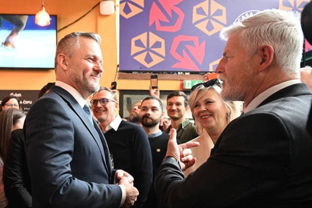 Czech President Petr Pavel (right) and with his wife Eva Pavlova (2nd from right) officially opened Czech House at Olympic Games, Olympische Spiele, Olympia, OS in Milan, Italy, on February 6, 2026. On the left side is seen Slovak President Peter Pellegrini. (CTKxPhoto MichalxKamaryt) CTKPhotoP2026020604397  CTKPhotoP2026020604397