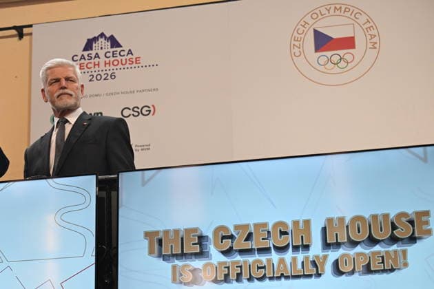 Czech President Petr Pavel officially opens Czech House at Olympic Games, Olympische Spiele, Olympia, OS in Milan, Italy, on February 6, 2026. (CTKxPhoto MichalxKamaryt) CTKPhotoP2026020604640  CTKPhotoP2026020604640
