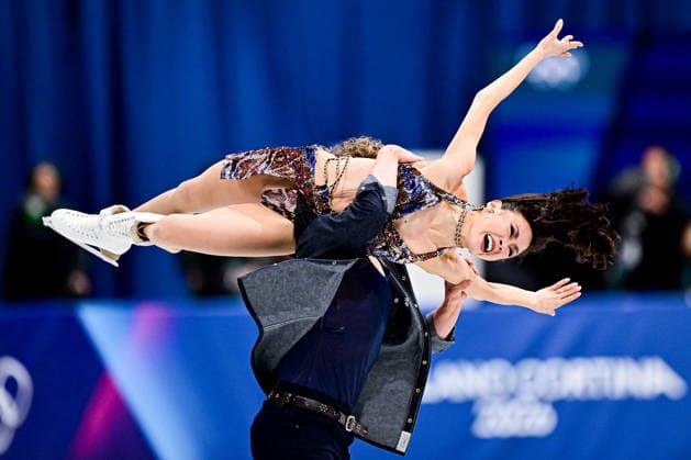 Madison CHOCK & Evan BATES (USA), during Team Event - Ice Dance Rhythm Dance, at the Olympic Winter games, Winterspiele,Spiele, Summer games Milano Cortina 2026, at Milano Ice Skating Arena, on February 6, 2026 in Milan, Italy. Noxthirdxpartyxsales  aflo_318672947