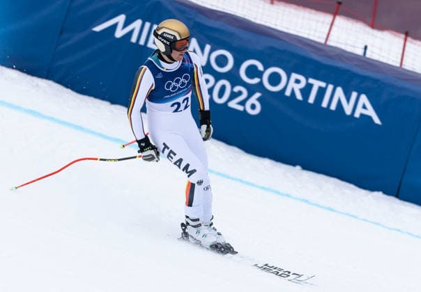 OLYMPICS - Winter Olympic Games, Olympische Spiele, Olympia, OS Milano Cortina 2026 BORMIO,ITALY,06.FEB.26 - OLYMPICS, ALPINE SKIING - Winter Olympic Games Milano Cortina 2026, preview, downhill training, men. Image shows Simon Jocher (GER).  GEPAxpictures xWolfgangxGrebien