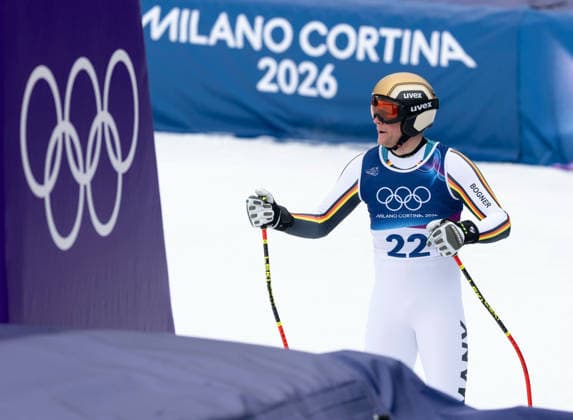 OLYMPICS - Winter Olympic Games, Olympische Spiele, Olympia, OS Milano Cortina 2026 BORMIO,ITALY,06.FEB.26 - OLYMPICS, ALPINE SKIING - Winter Olympic Games Milano Cortina 2026, preview, downhill training, men. Image shows Simon Jocher (GER).  GEPAxpictures xWolfgangxGrebien
