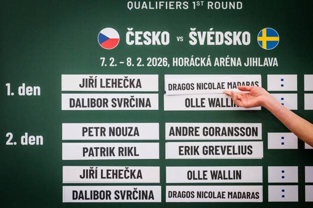 Tennis, Davis Cup, Qualification, Czech Republic - Sweden, Draw of the matches